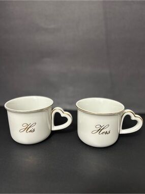 Toscany Collection His and Hers heart mugs